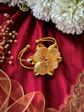 Golden Bloom Cuff Bracelet