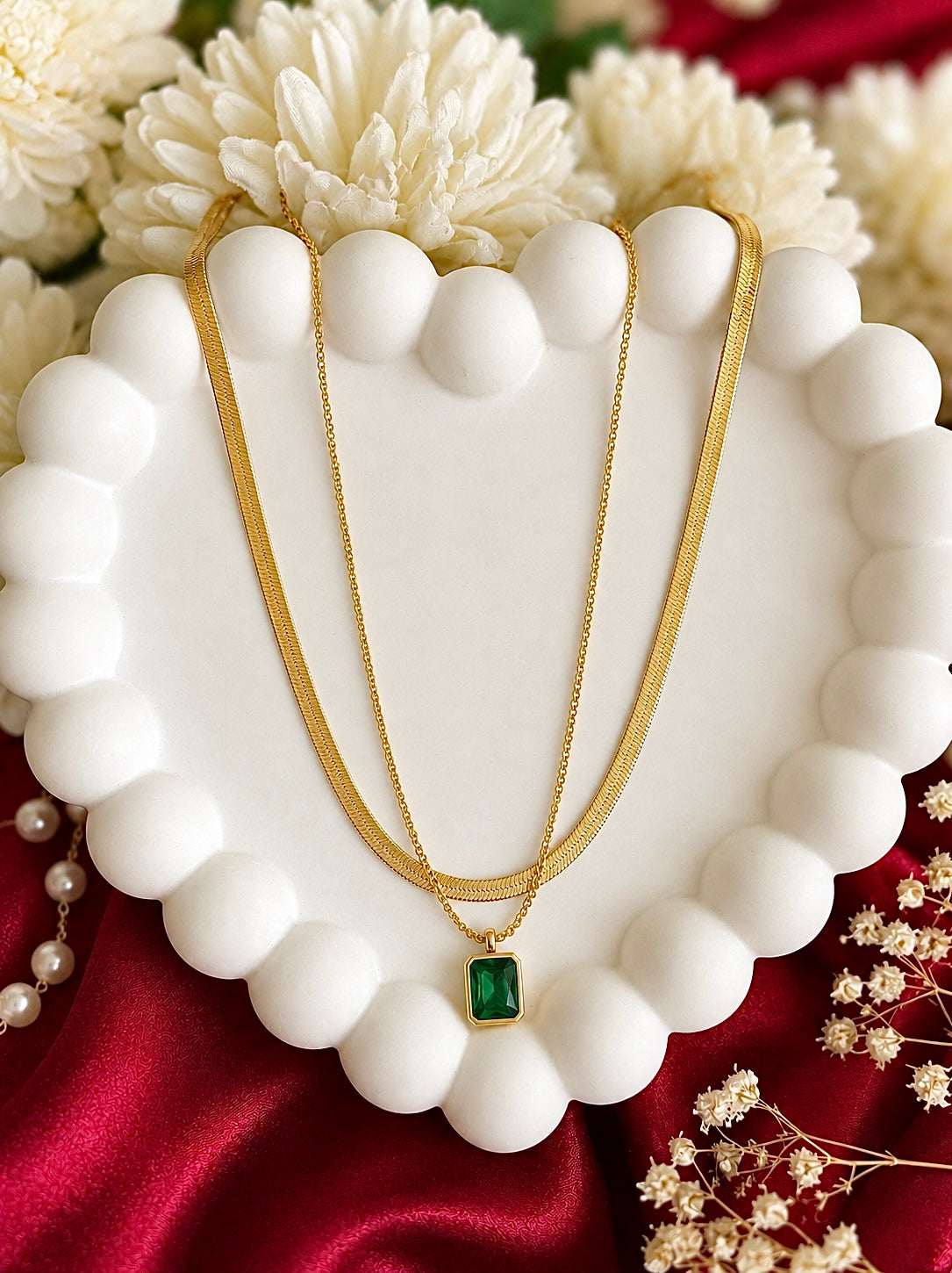 Emerald Charm Duo
