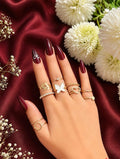 Butterfly Charm Ring Set